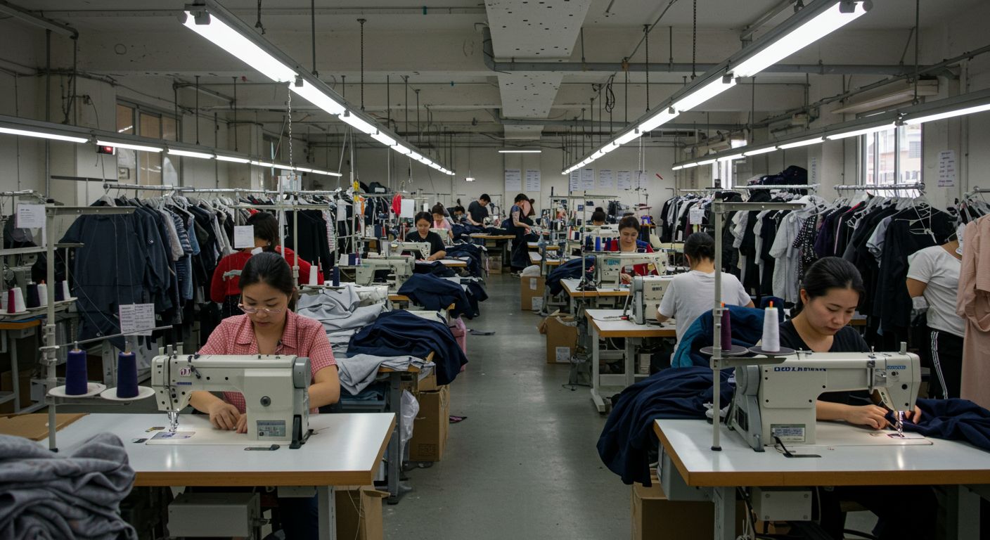 Процесс пошива одежды Процесс пошива одежды