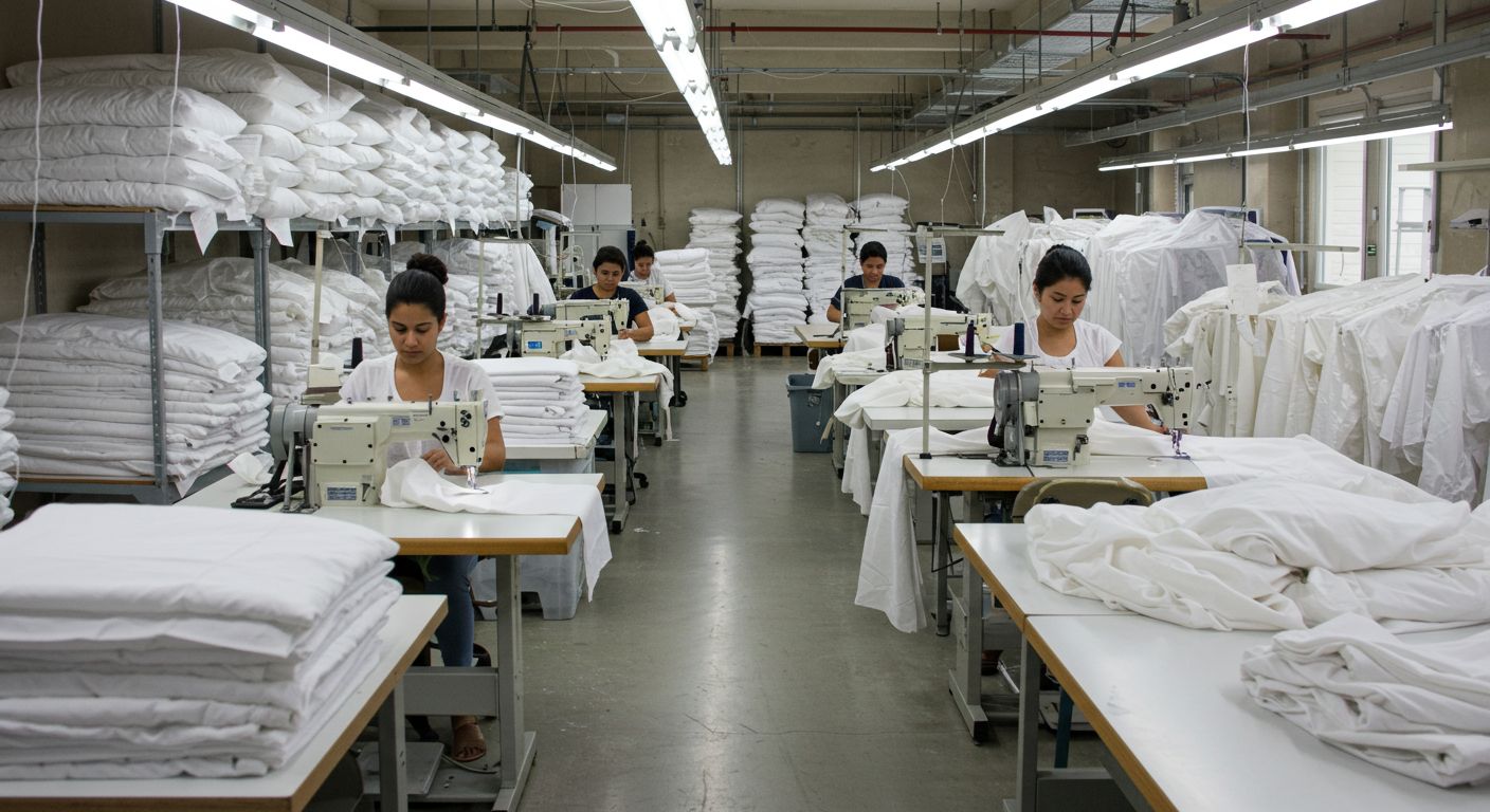 Швейная фабрика для пошива по назначению для полотенец