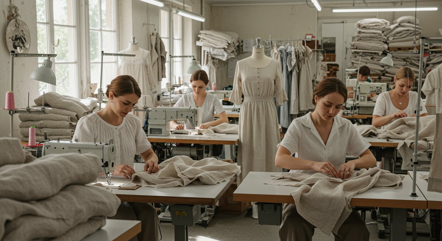 Пошив летней одежды из льна