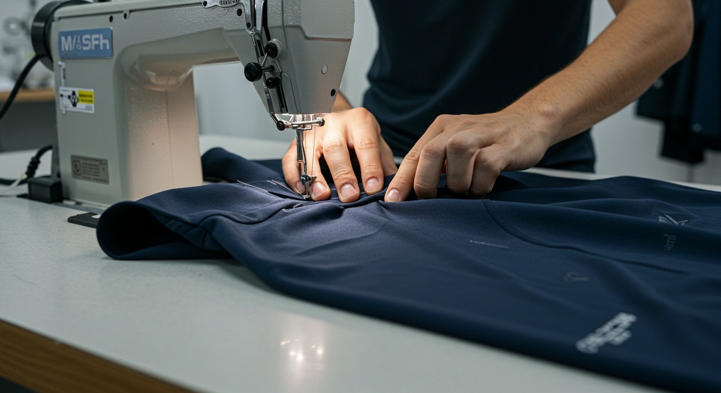 Процесс пошива спортивной одежды Процесс пошива спортивной одежды
