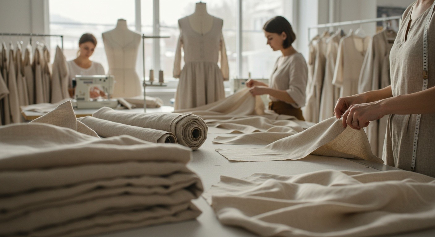 Пошив льняных платьев
