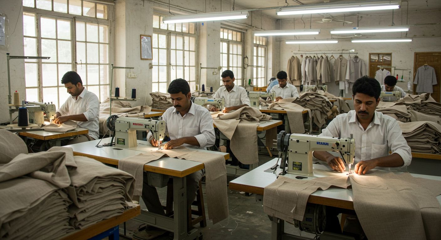 Пошив мужской одежды из льна