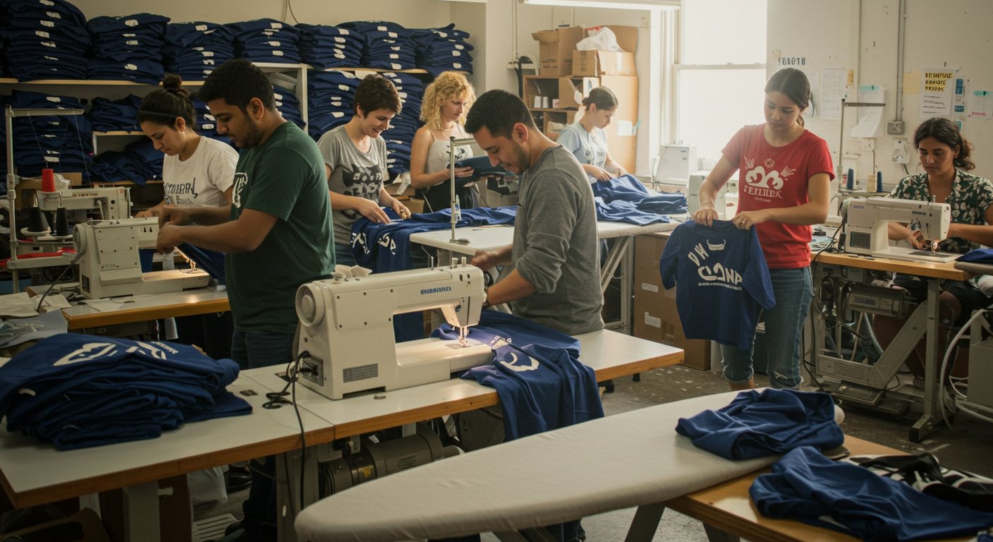 Пошив мерчевых футболок