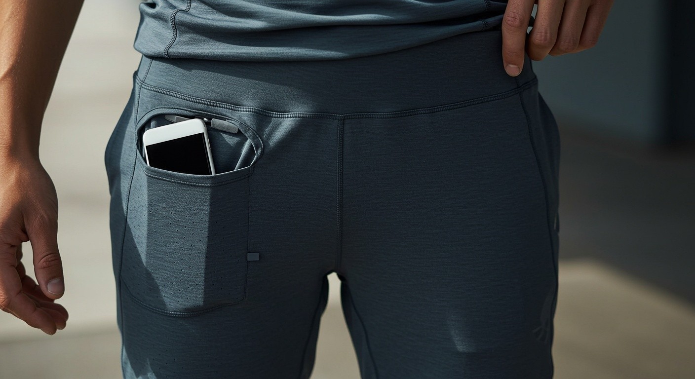 Спортивная одежда с карманами для гаджетов