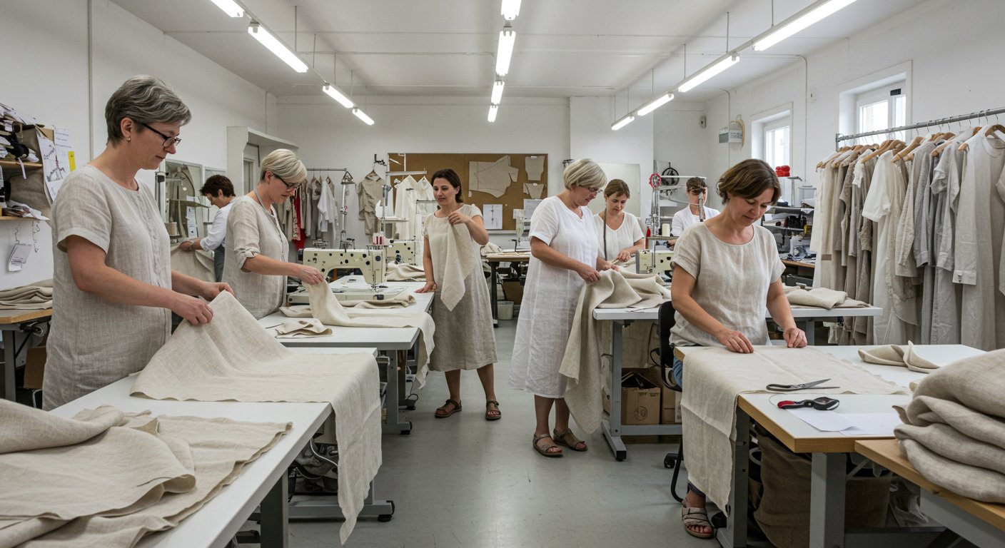 Пошив одежды из льна для теплых сезонов