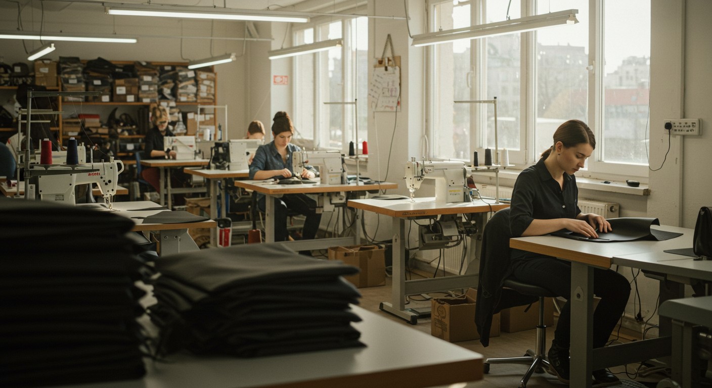 Брендированные аксессуары на швейной фабрике