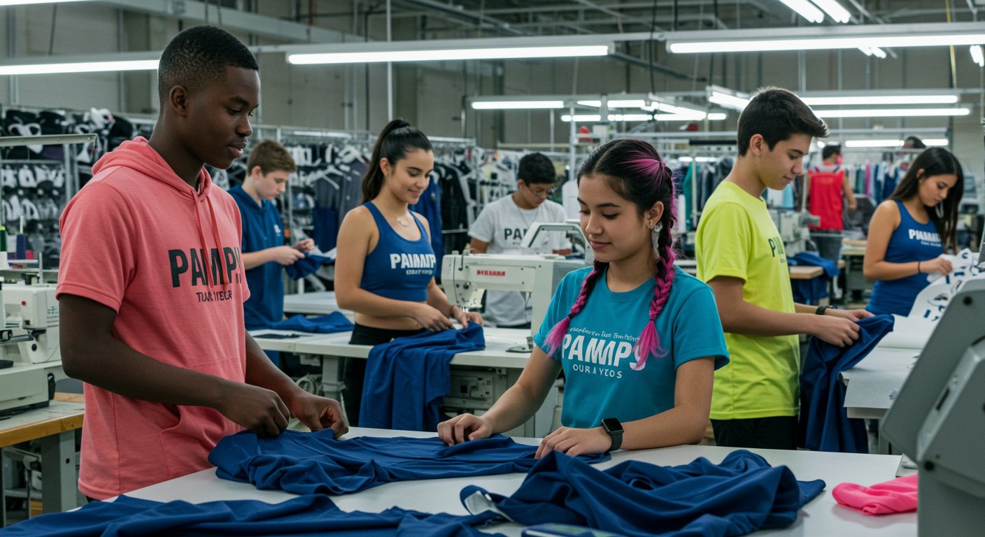Производство спортивной одежды для подростков