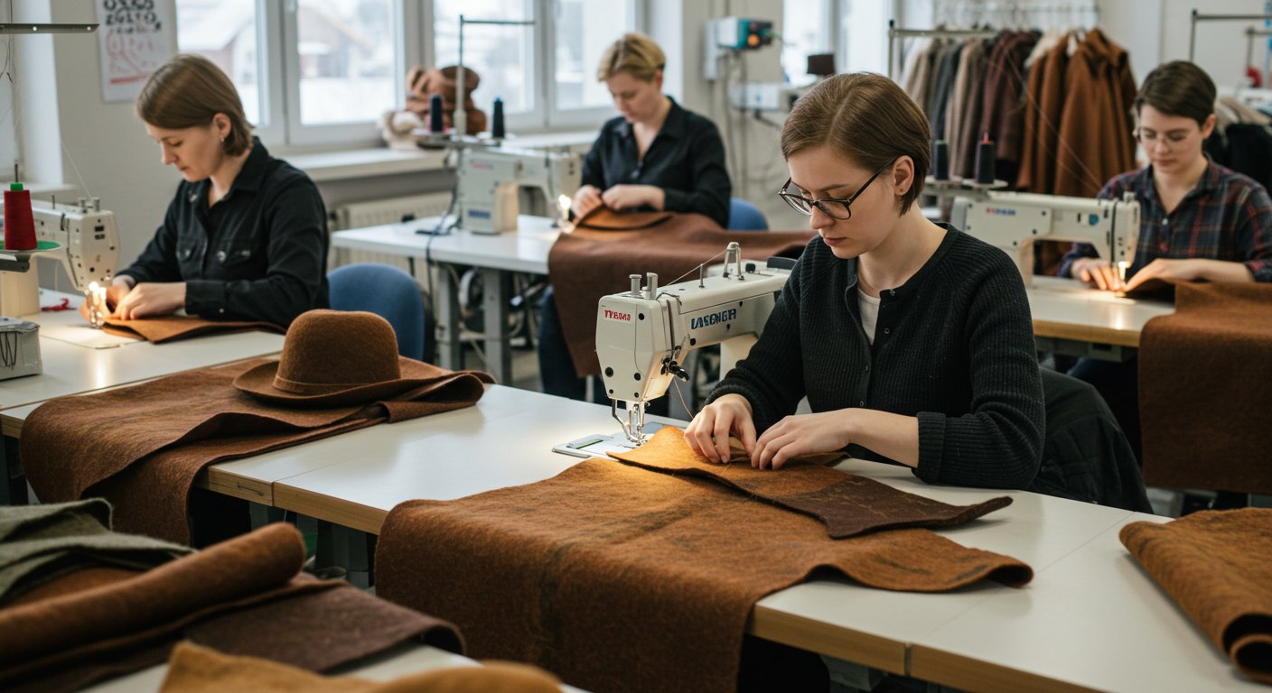 Пошив одежды из фетра для осени и зимы