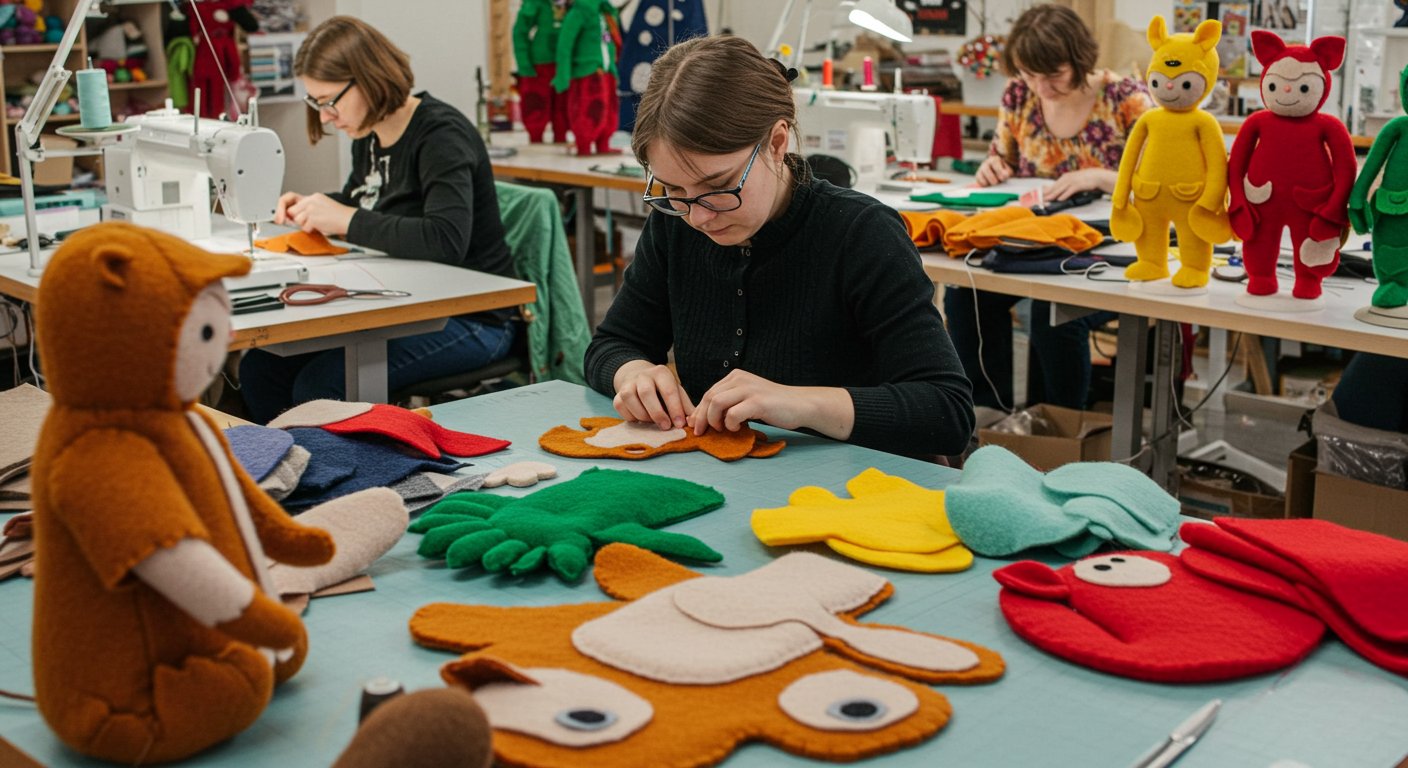 Пошив игрушек и костюмов из фетра