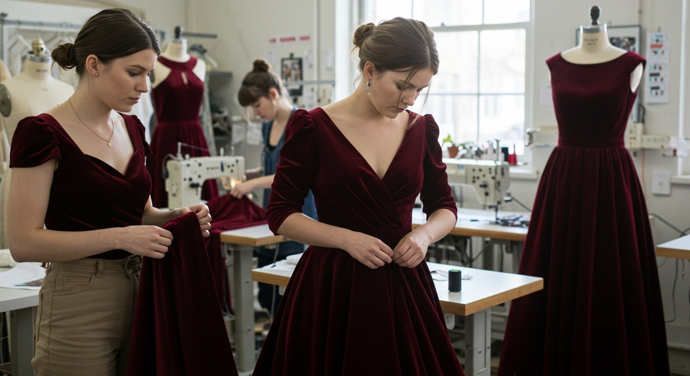 Пошив костюмов из бархата