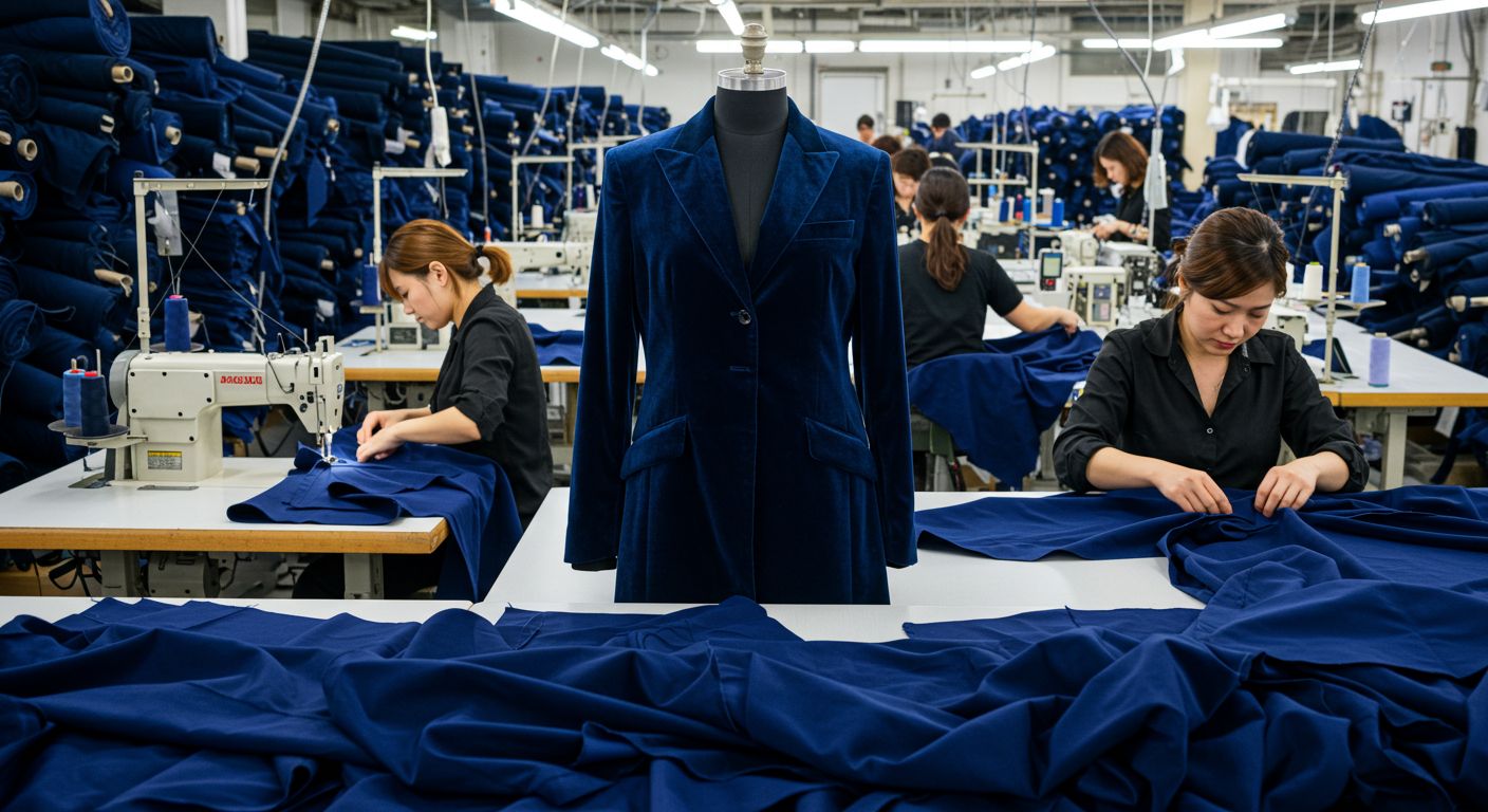 Пошив бархатной верхней одежды