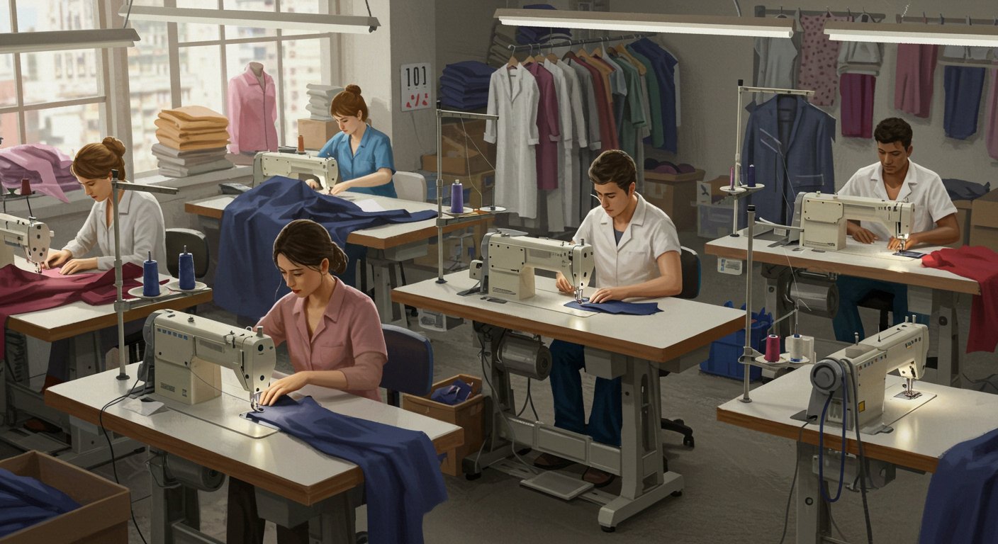 Швейная фабрика для пошива по назначению для спецодежды