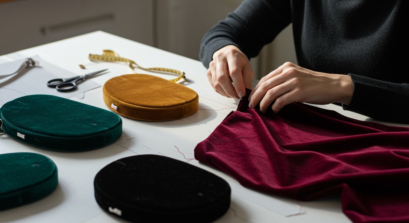 Пошив женских и мужских изделий из бархата