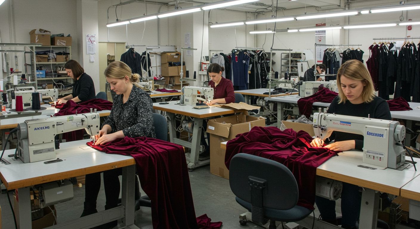 Пошив бархатных изделий на заказ