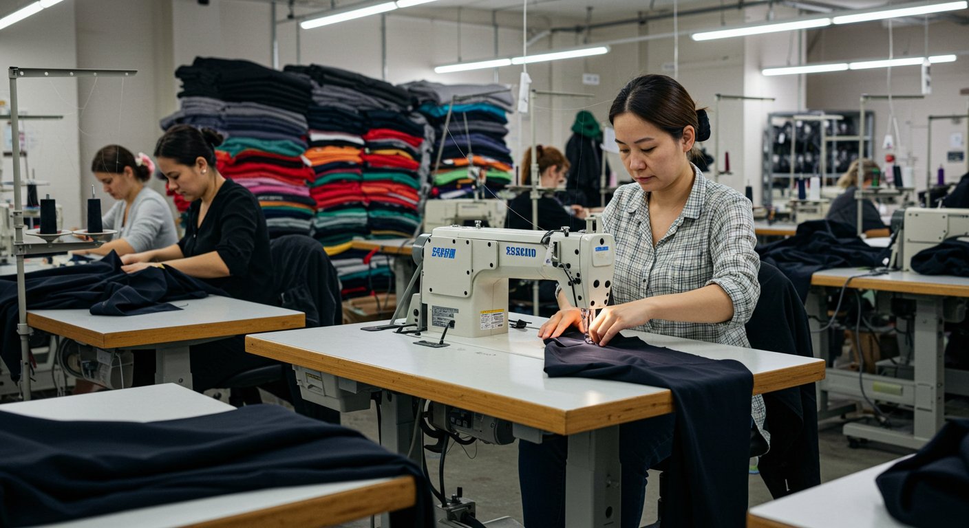 Пошив одежды из акрила и эластана