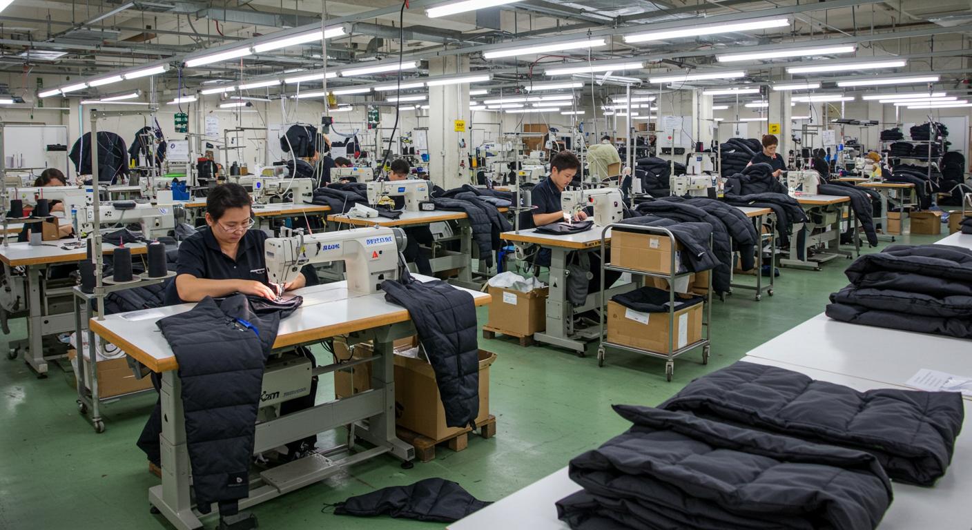 Швейная фабрика для пошива по материалу из синтетики для рабочей одежды