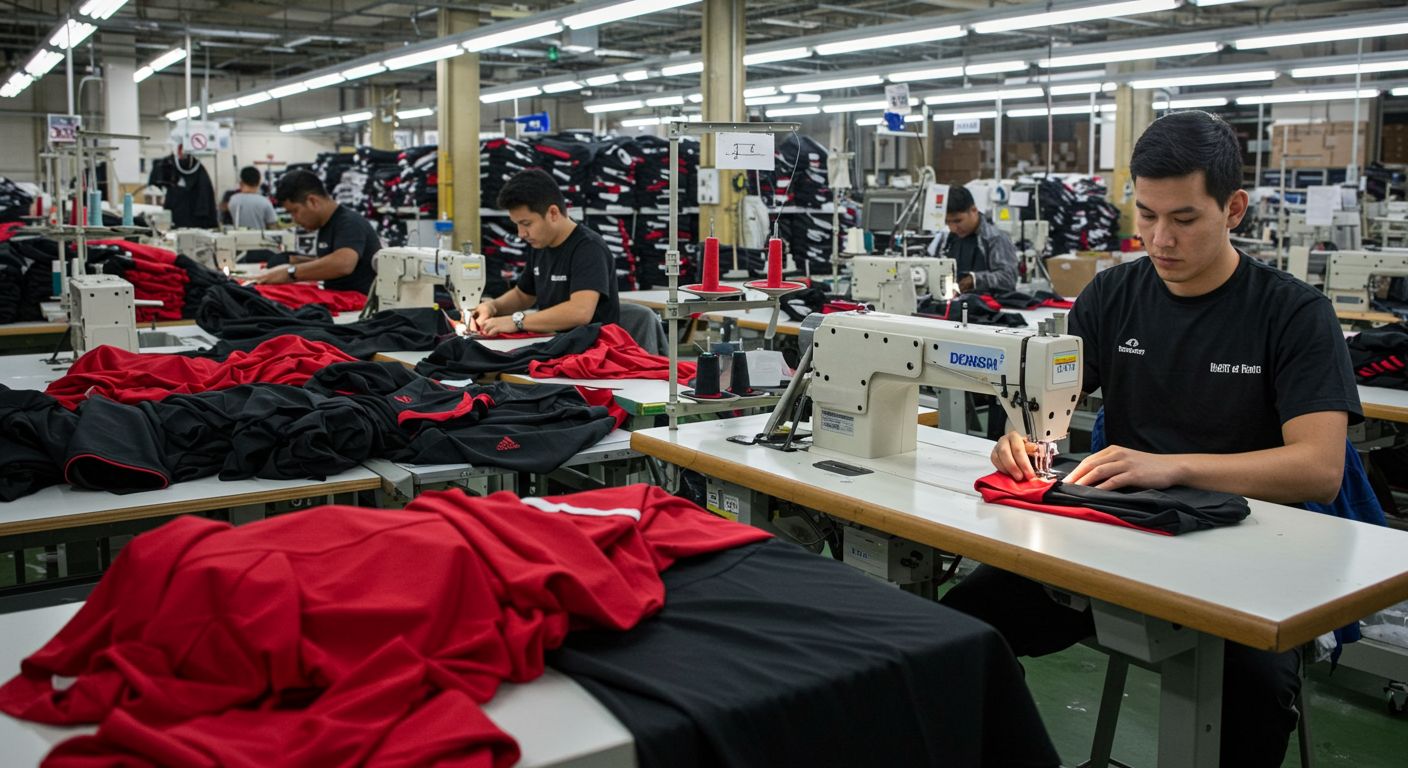 Производство одежды для футбола