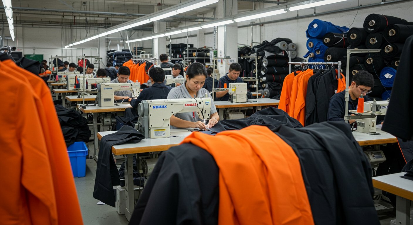 Рабочая одежда из синтетики