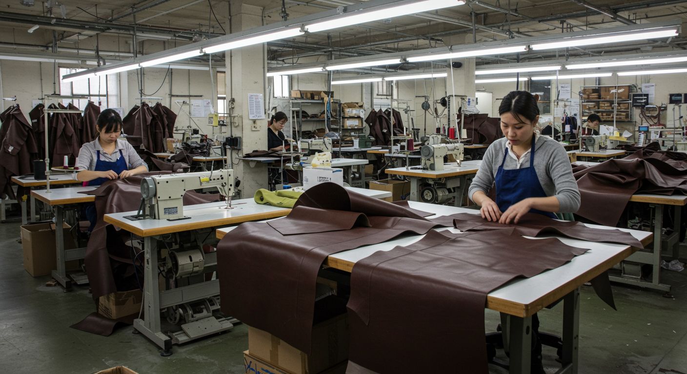 Швейная фабрика для пошива по материалу из кожи для обуви