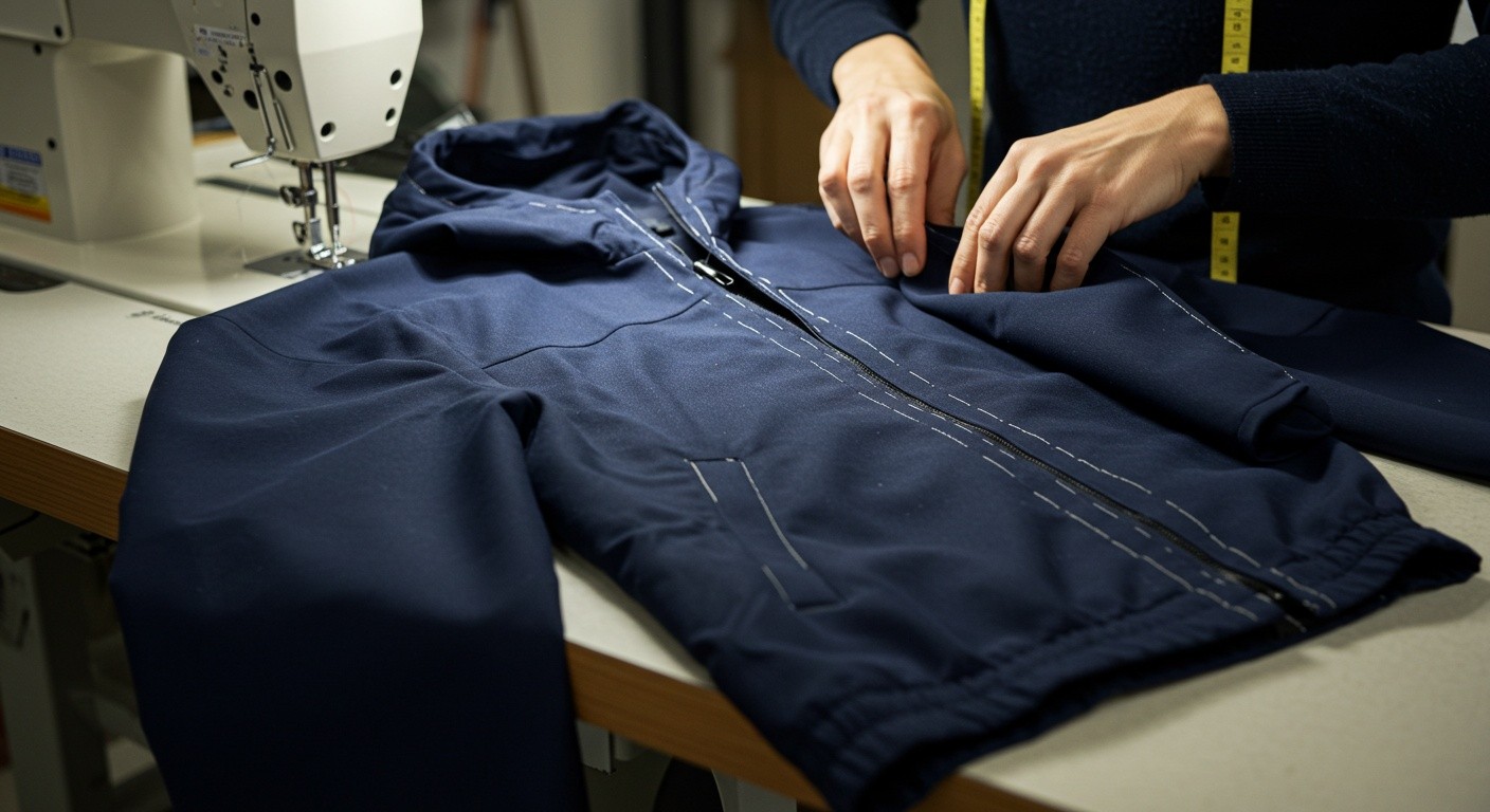 Особенности шитья спортивных курток с капюшоном