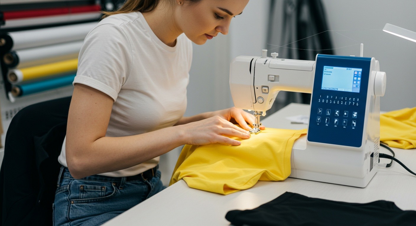 Пошив брендовых футболок из трикотажа