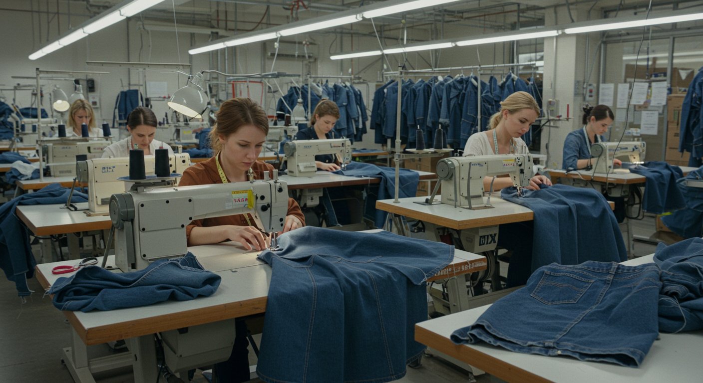 Юбки и платья из денима