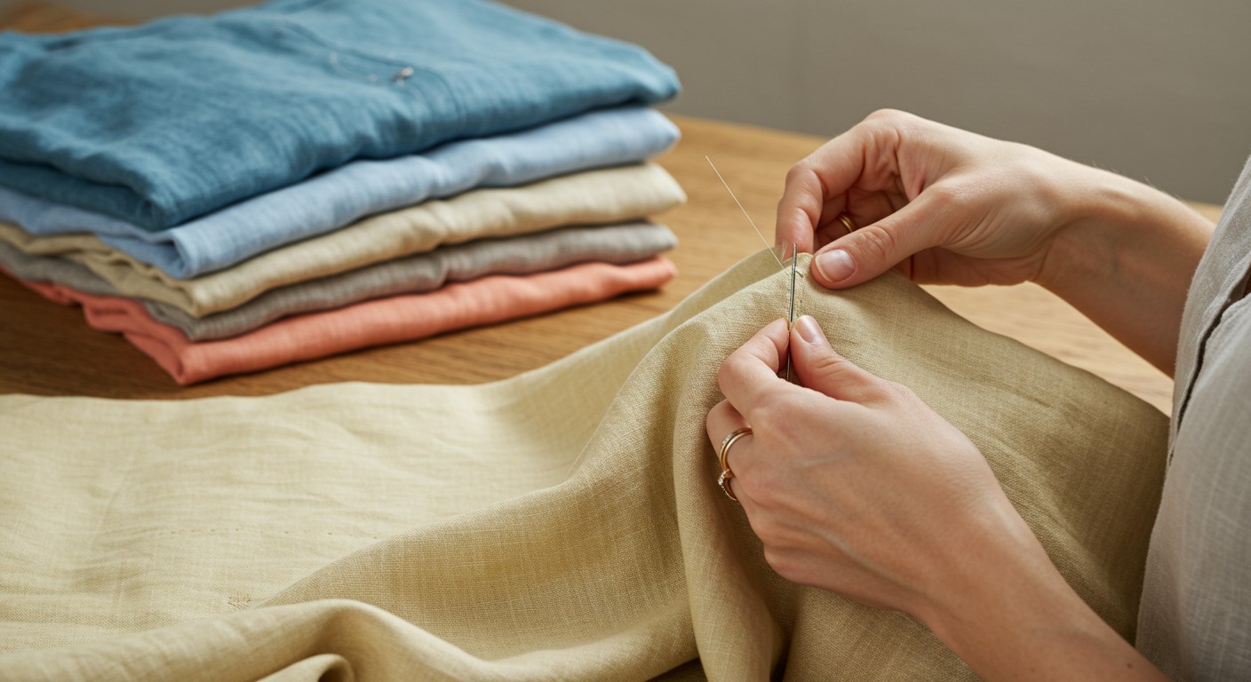 Пошив офисных футболок из льна