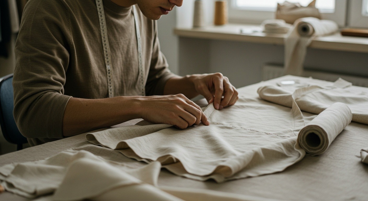 Дизайнерские льняные футболки