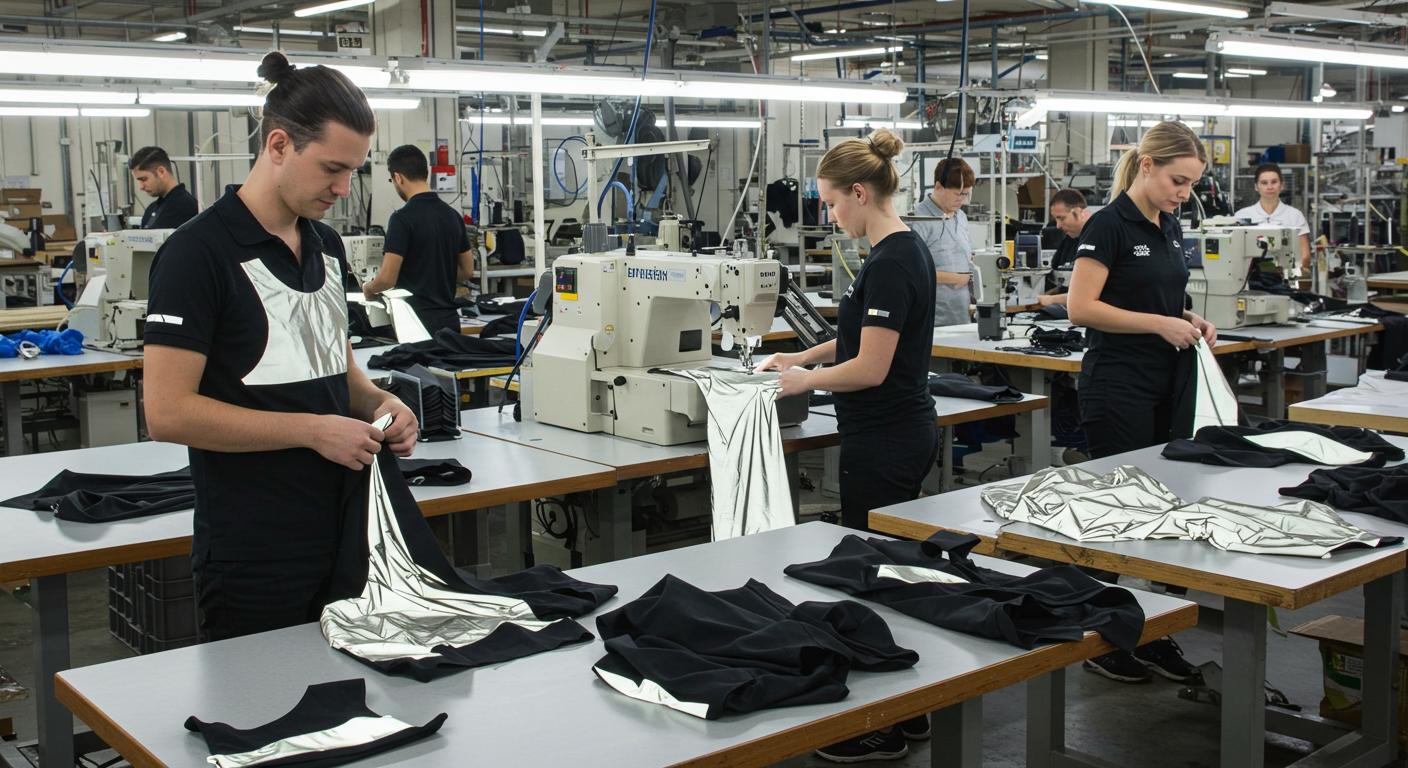 Спортивная одежда с отражающими элементами