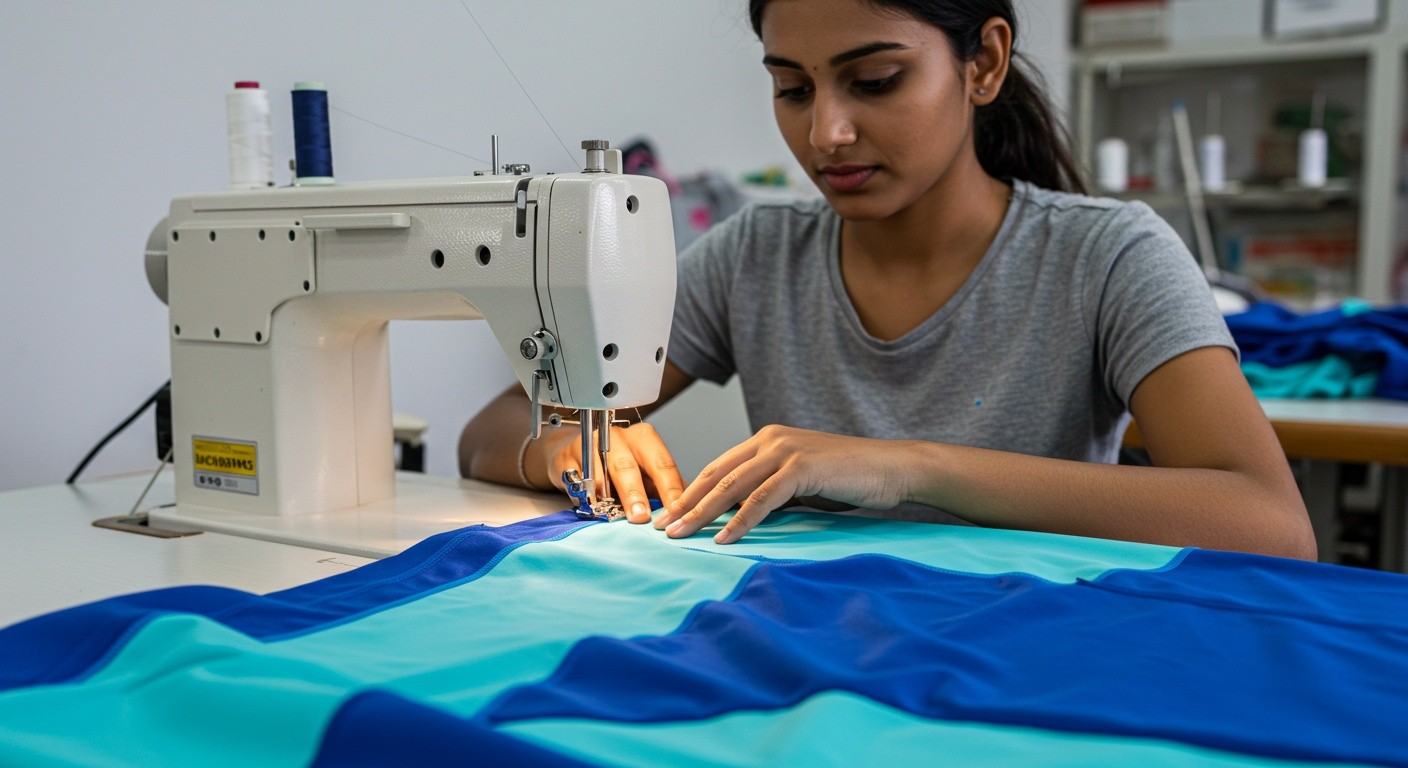 Спортивная одежда из эластичного полиэстера Спортивная одежда из эластичного полиэстера