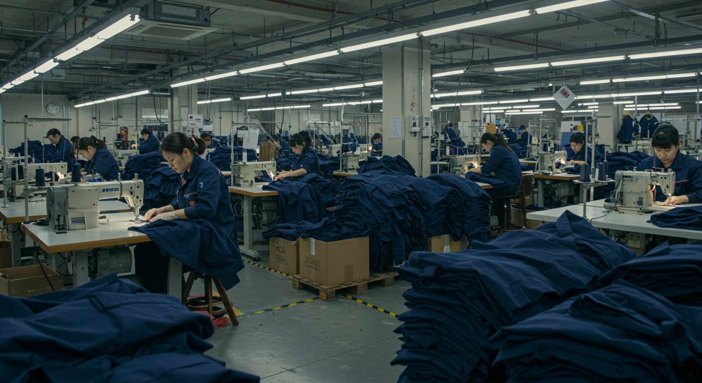 Рабочая униформа на производстве