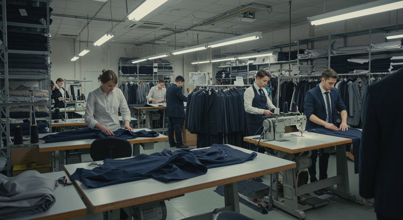 Деловая одежда на производстве