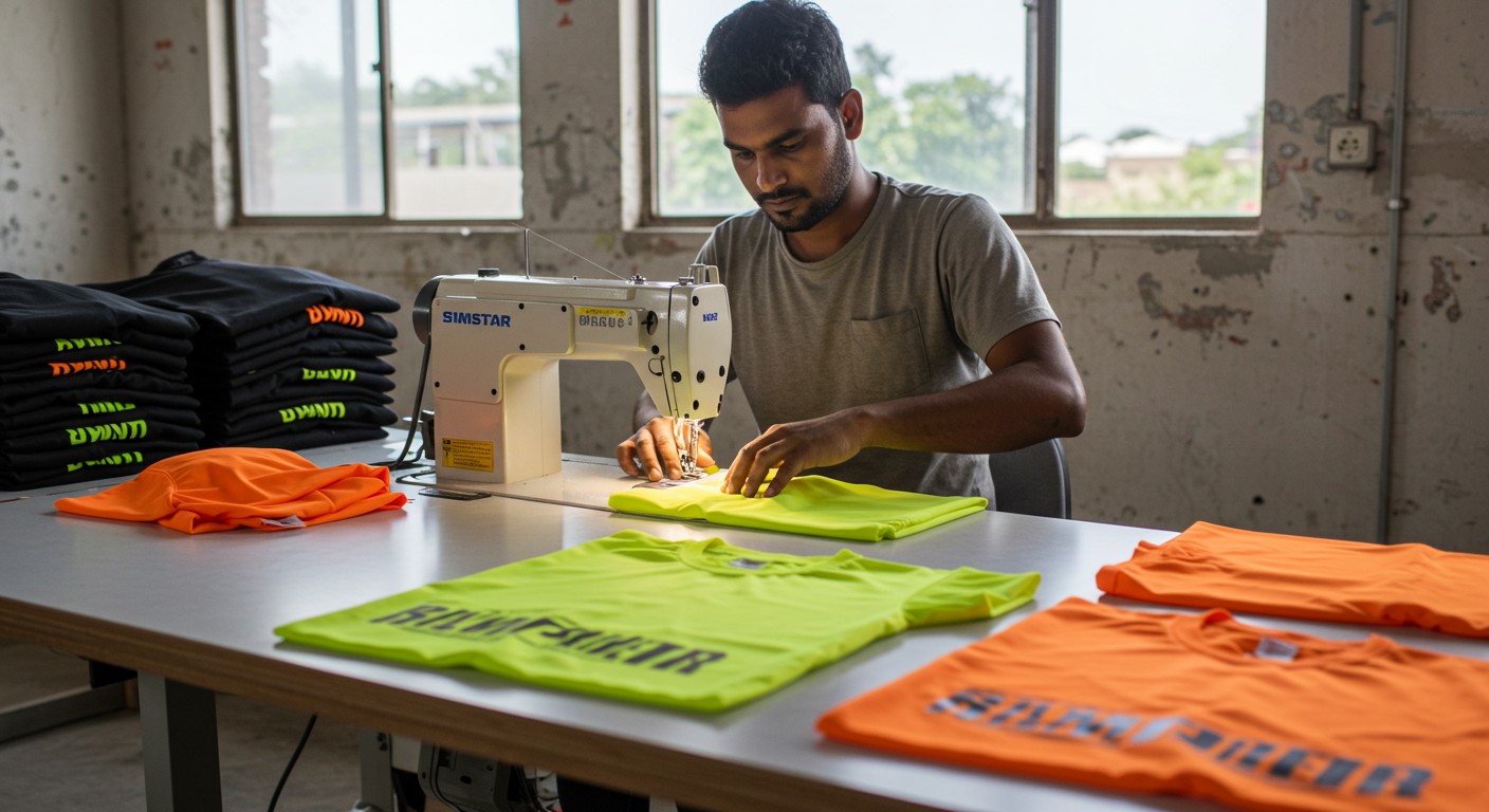 Пошив летних строительных футболок