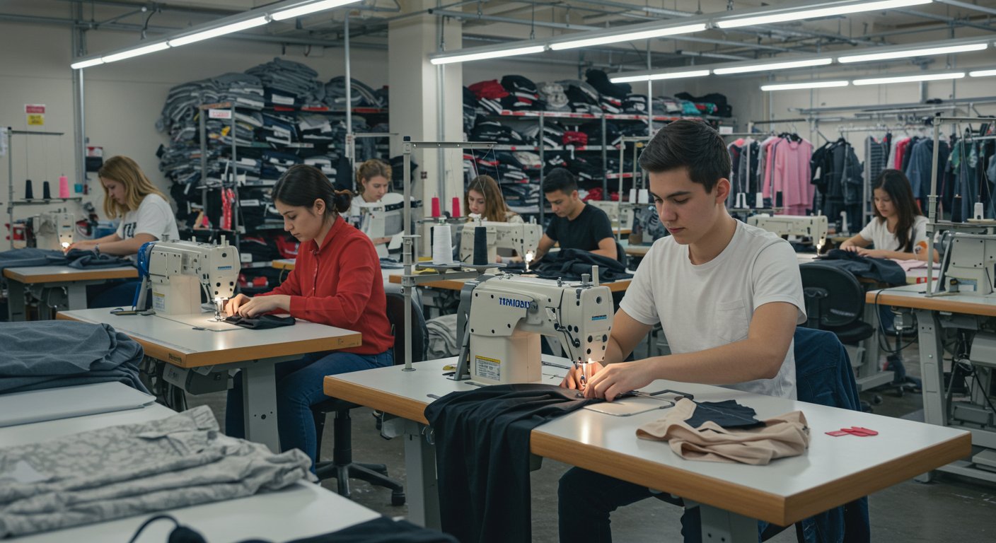 Швейная фабрика для пошива по отрасли для школьной формы