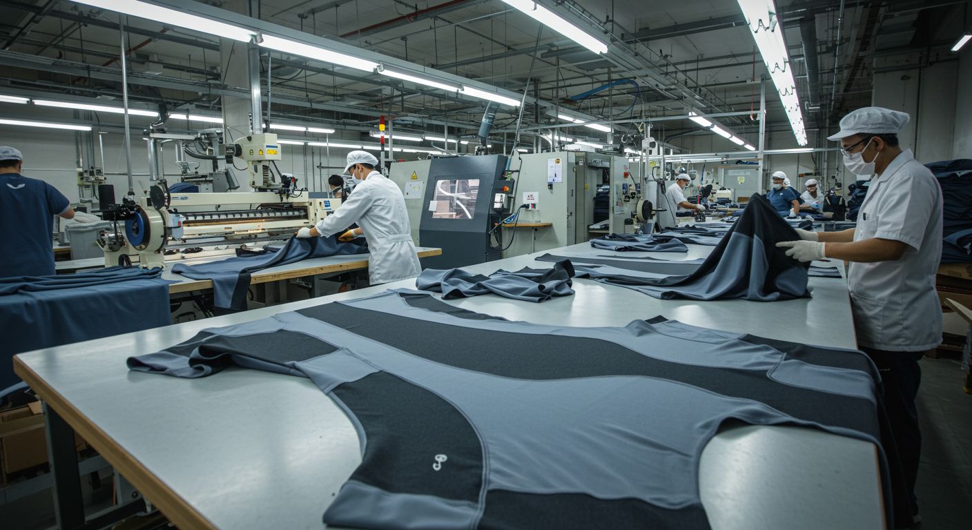 Производство спортивной одежды с компрессионными зонами