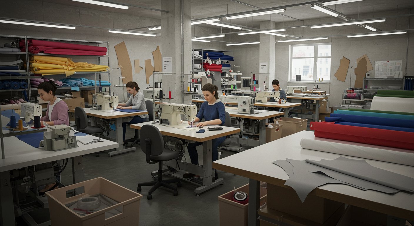 Швейная фабрика для пошива по масштабу для мелкосерийного производства аксессуаров
