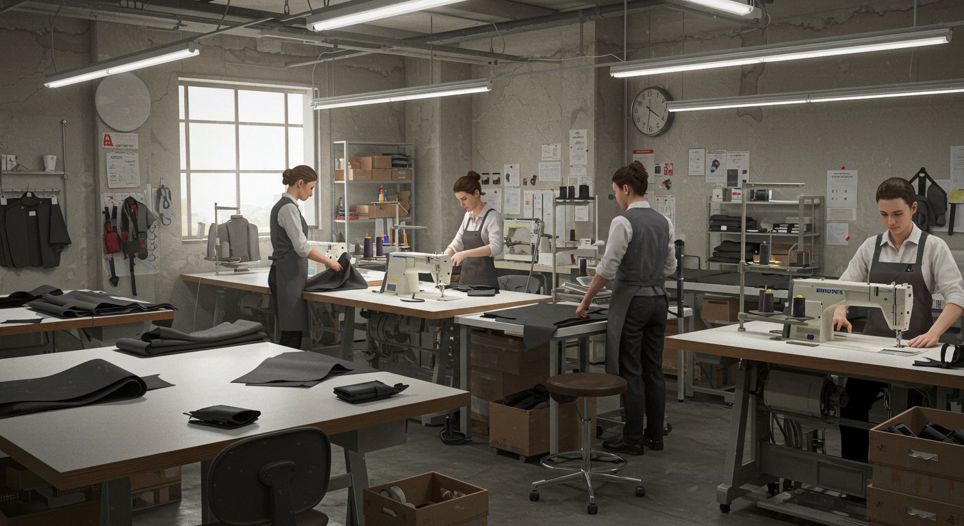 Швейная фабрика для пошива по масштабу для мелкосерийного производства корпоративной продукции