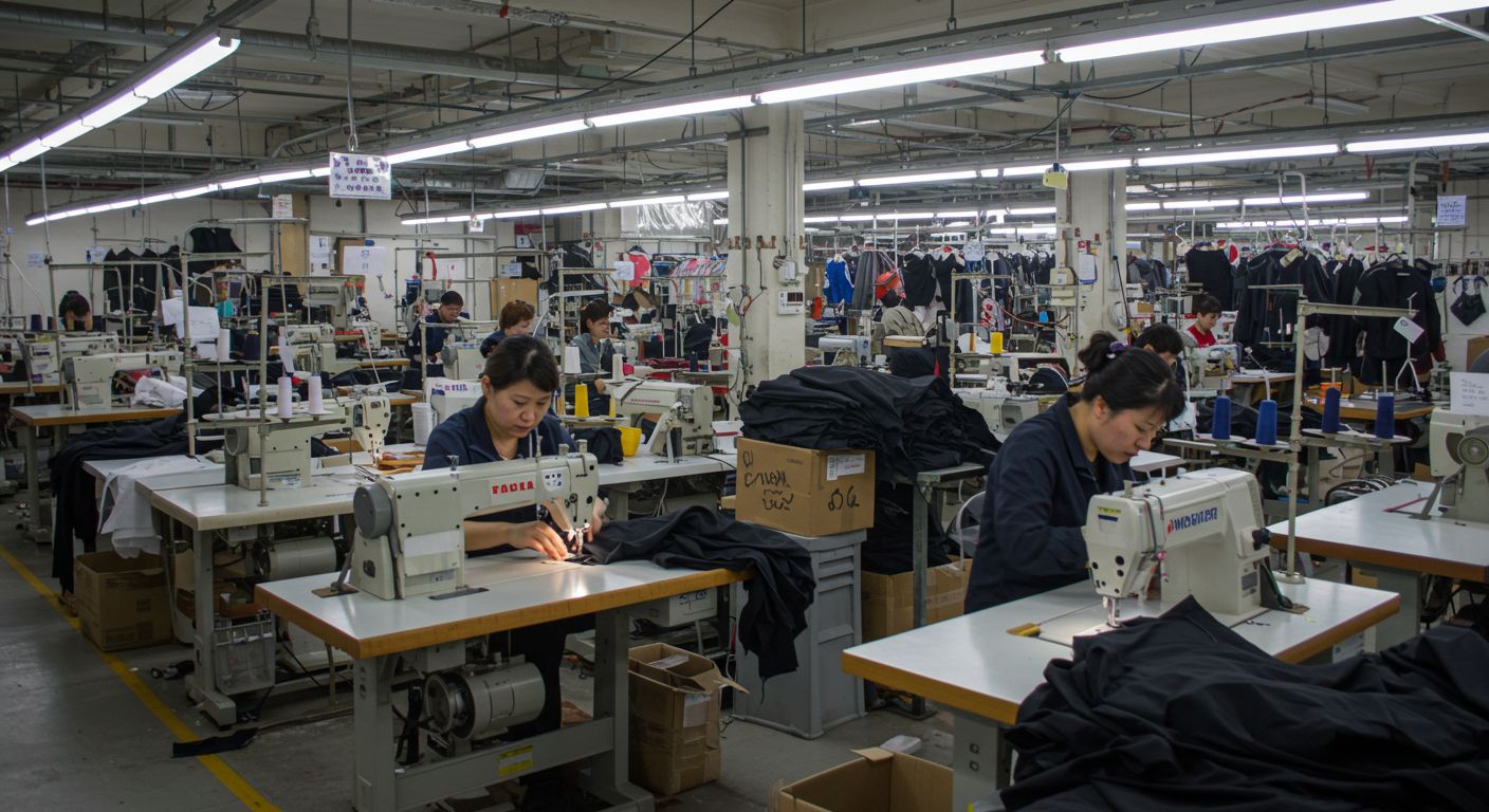 Швейная фабрика для пошива по масштабу для среднесерийного производства одежды