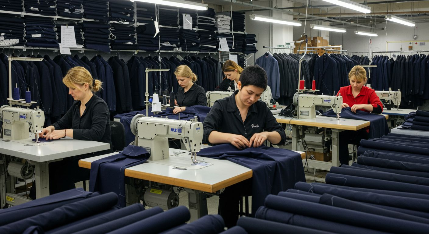 Пошив костюмов с прямым кроем