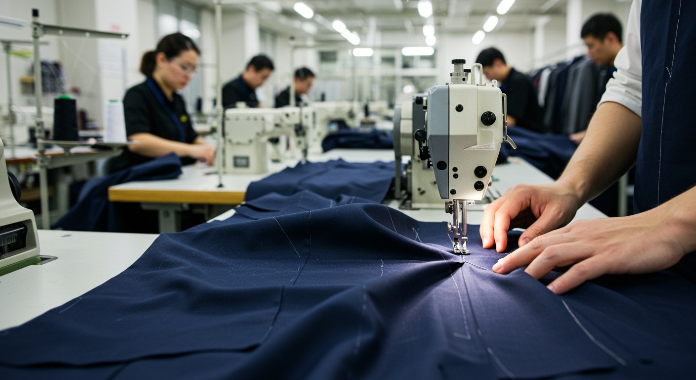 Костюм с прямым кроем