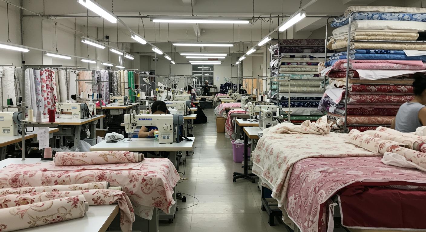 Швейная фабрика для пошива по масштабу для крупносерийного производства одежды