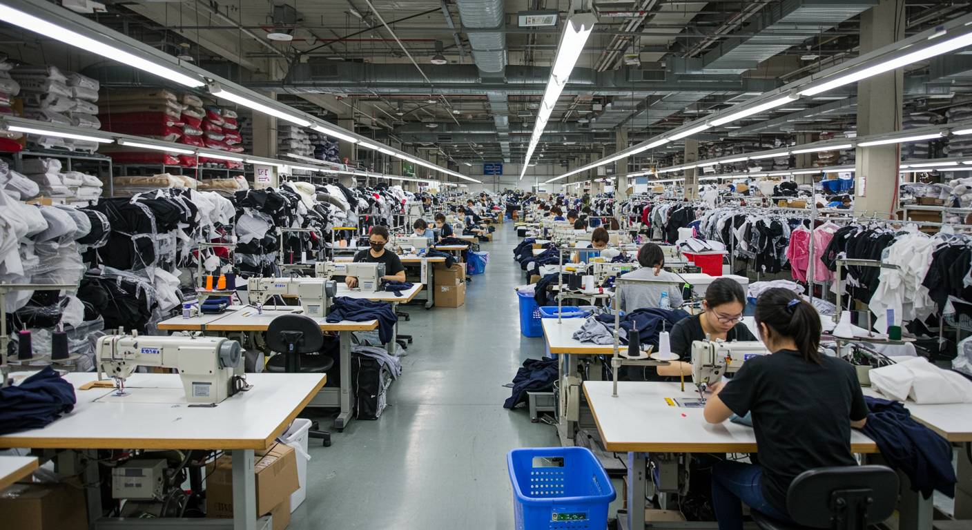 Швейная фабрика для пошива по масштабу для крупносерийного производства верхней одежды