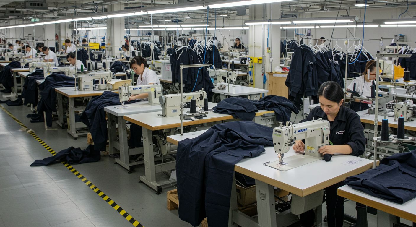 Пошив верхней одежды крупными партиями Крупносерийное производство верхней одежды