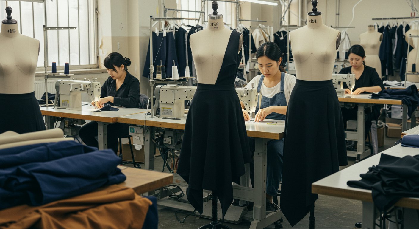 Пошив блузок с асимметричными деталями