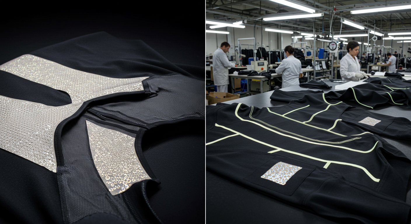 Спортивная одежда с ламинацией и отражателями Спортивная одежда с ламинацией и отражателями