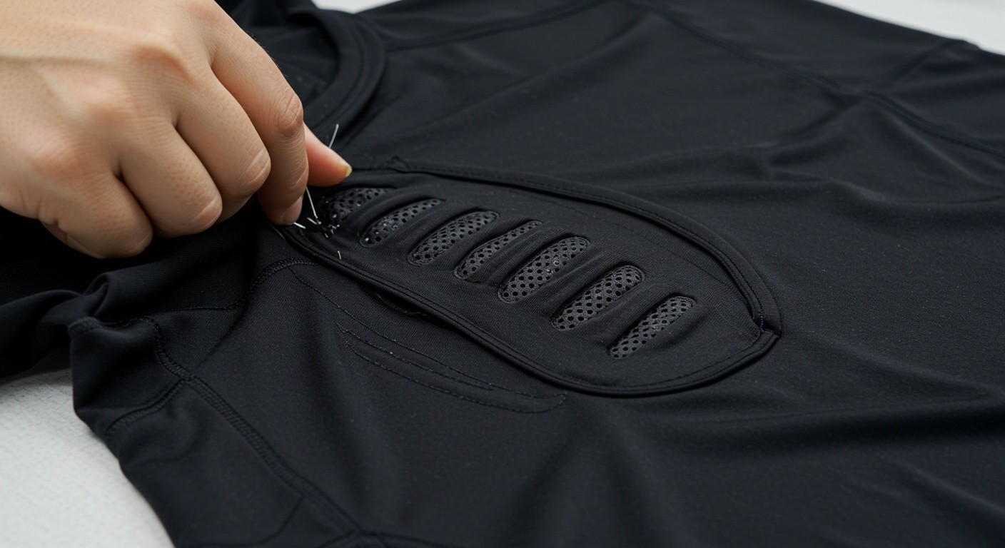 Спортивная одежда с вентиляционными вставками