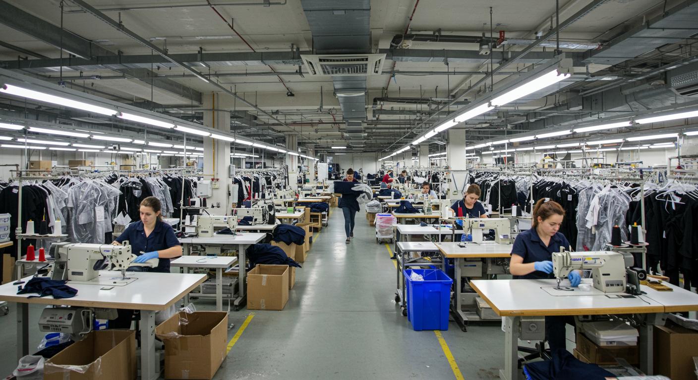 Промышленный пошив одежды крупными партиями