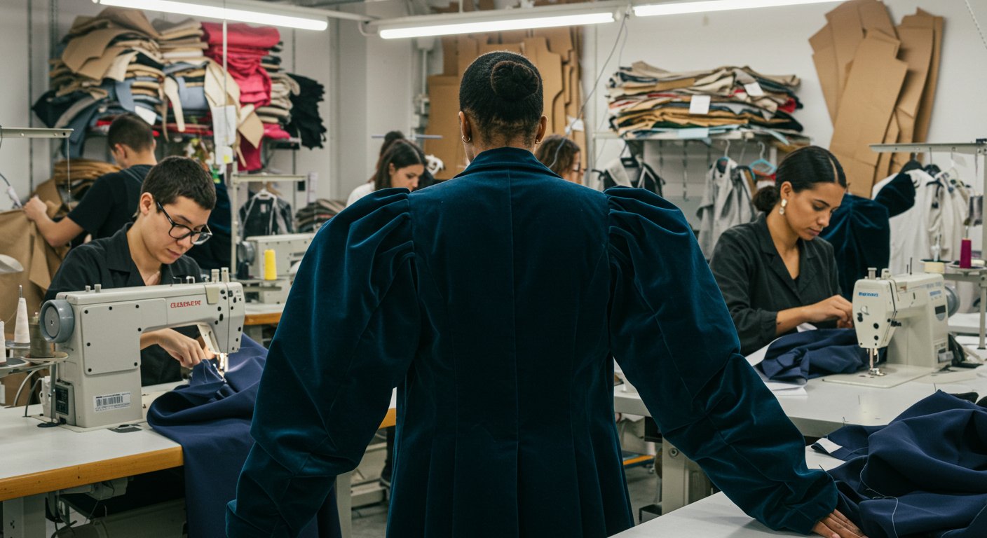 Пошив верхней одежды с объемными рукавами