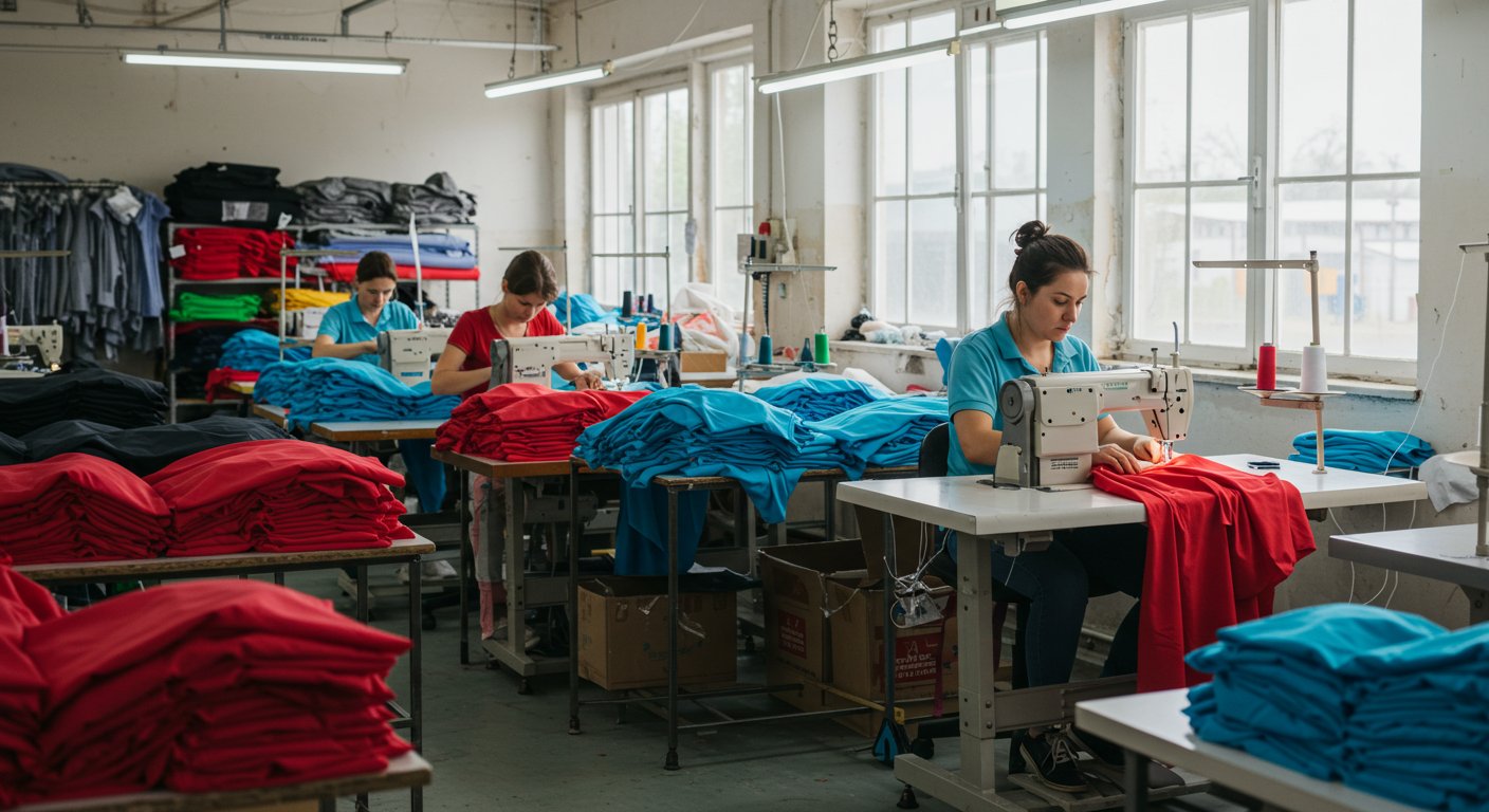 Спортивные футболки средними партиями