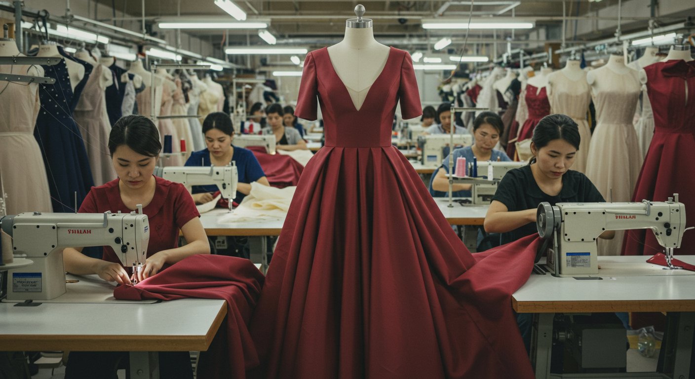 Пошив платьев с расклешенными элементами